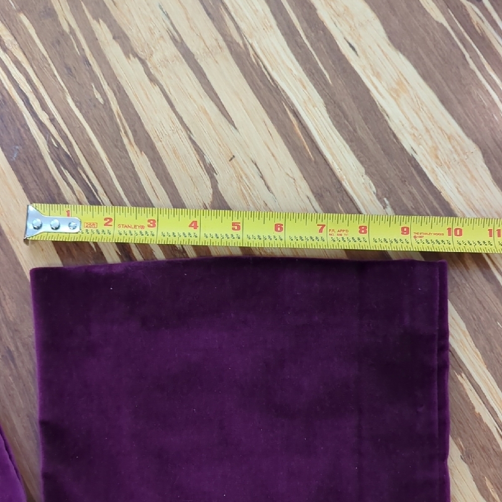 Theory Deep Purple Grape Velvet Wide Trousers - Picture 5 of 8
